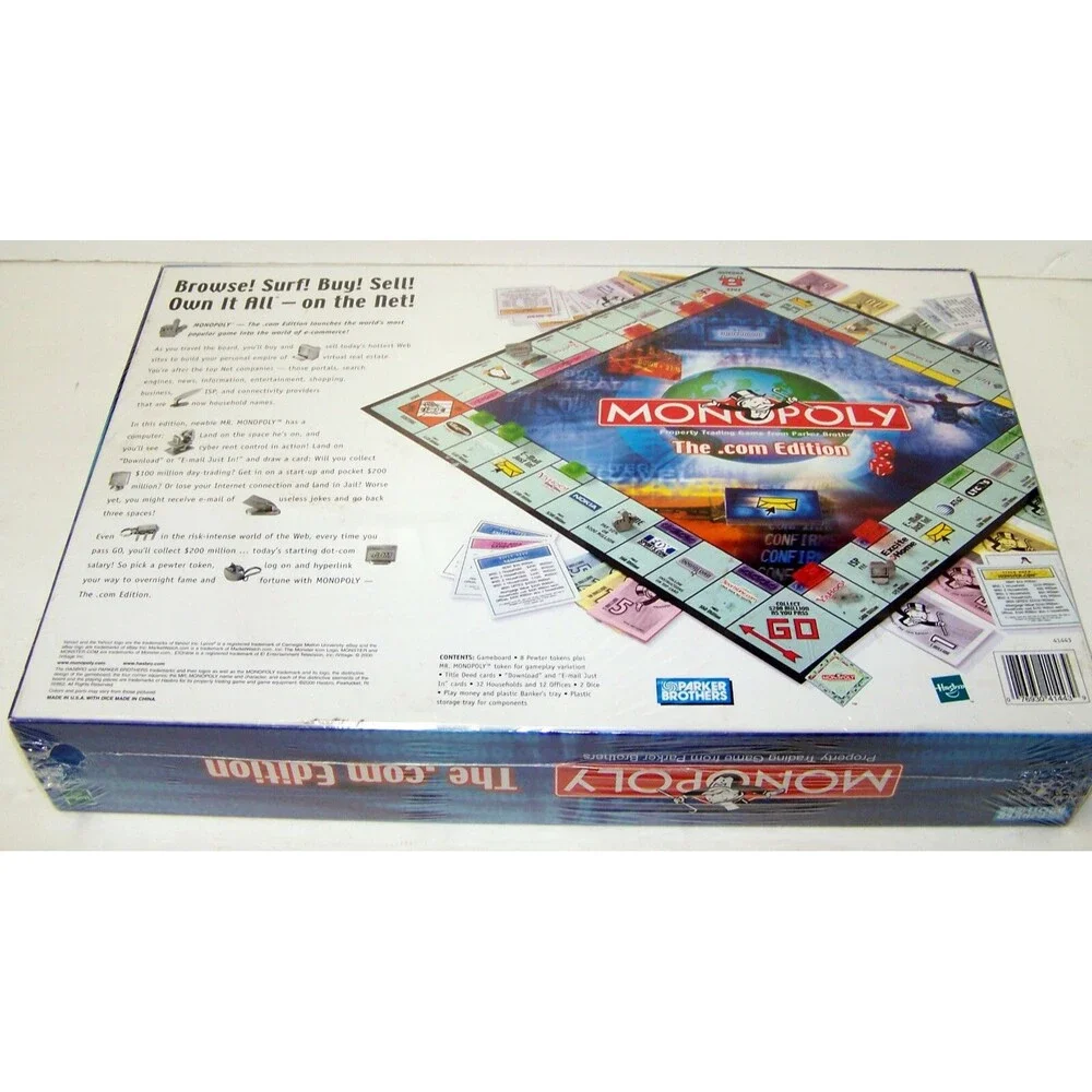Monopoly Dot Com Board Game RESEALED The .com Edition Collectors